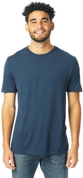 Alternative Men's Modal Tri-Blend Tencel Modal Cotton Polyester Short Sleeve T-Shirt